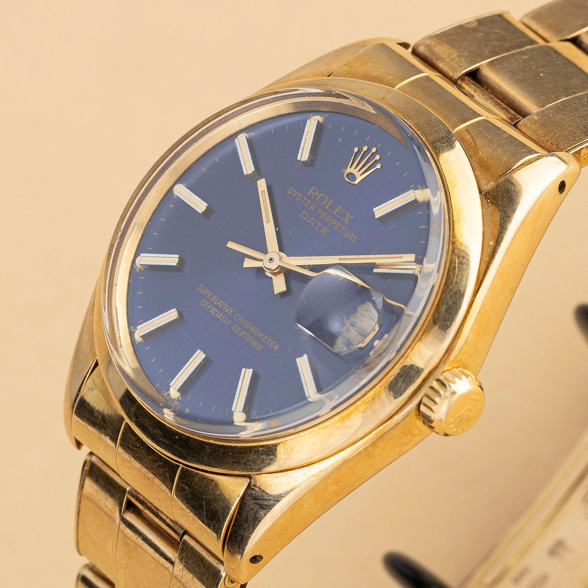 Rolex, Date, "7205 riveted bracelet", ca 1974.