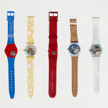 SWATCH, Swiss Set, 5 pcs. wristwatches, 33,9 mm,