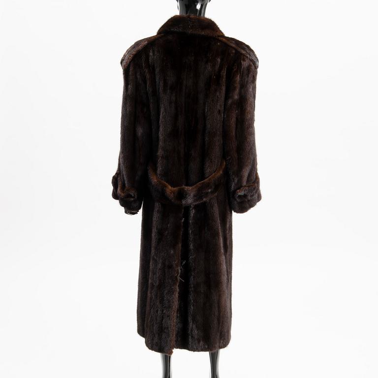 A SAGA MINK FUR COAT.