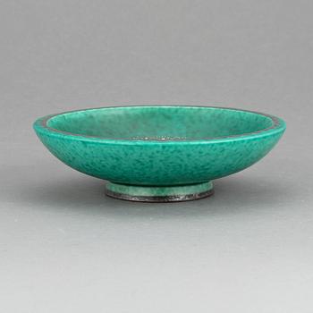 SKÅL PÅ FOT, "Argenta", Wilhelm Kåge, Gustavsberg, 1950-60-tal.