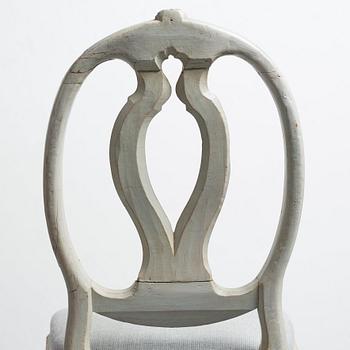 STOLAR, åtta stycken, Johan Erik Höglander (mästare i Stockholm från 1777-1813) Gustavianska.