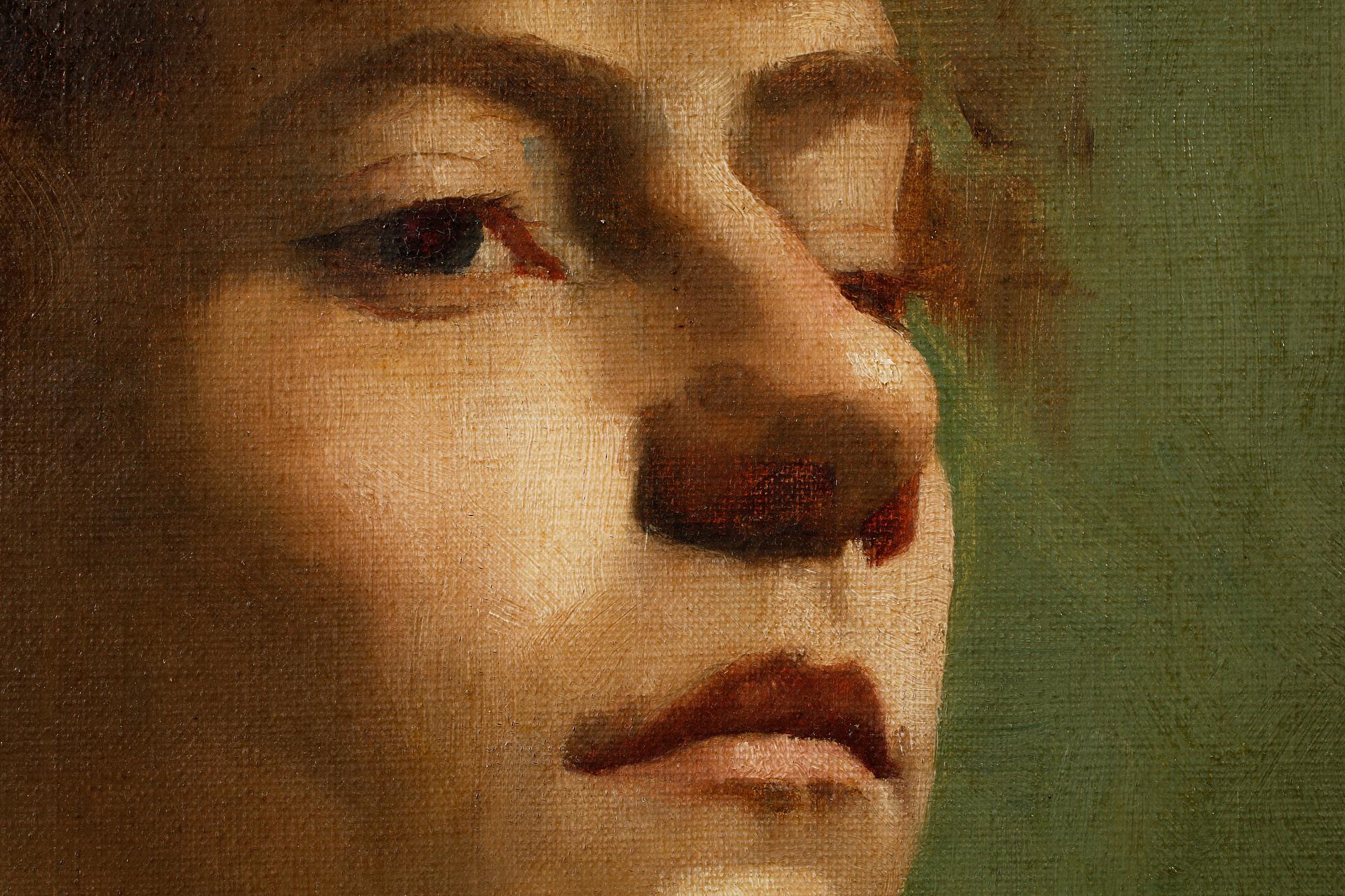 AVA LAGERCRANTZ, oil on canvas, signed and dated 1887.