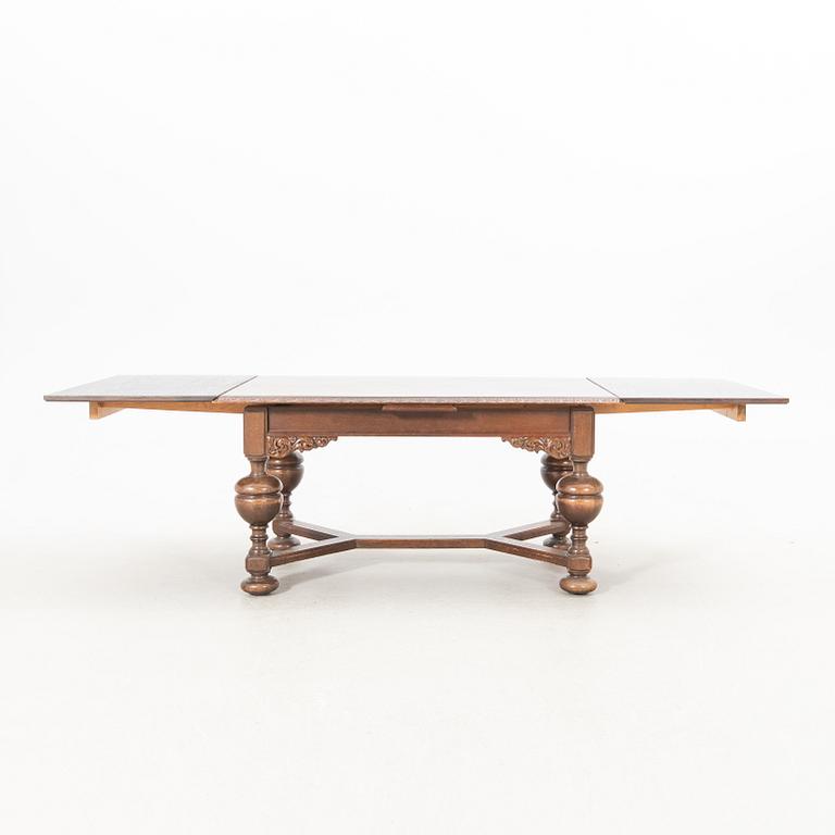 Dining group 11 pcs Baroque style 1920s/30s Almgren & Plynning Helsingborg.