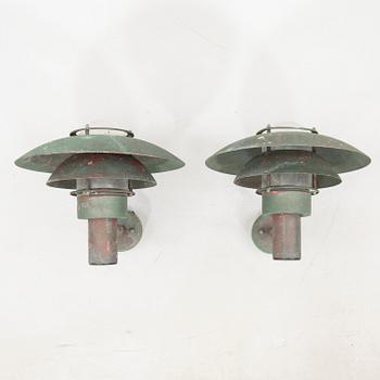 Wall lamps/Exterior lighting a pair Denmark late 20th century.