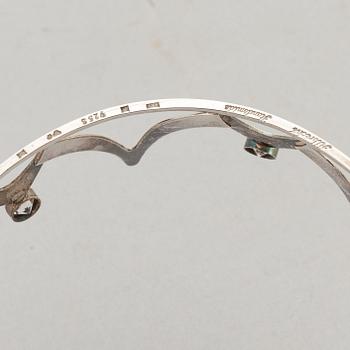 A sterling silver and synthetic white spinell bridal crown, Albrechtssons Guldsmedsaffär, Lund, 1950's/60's.