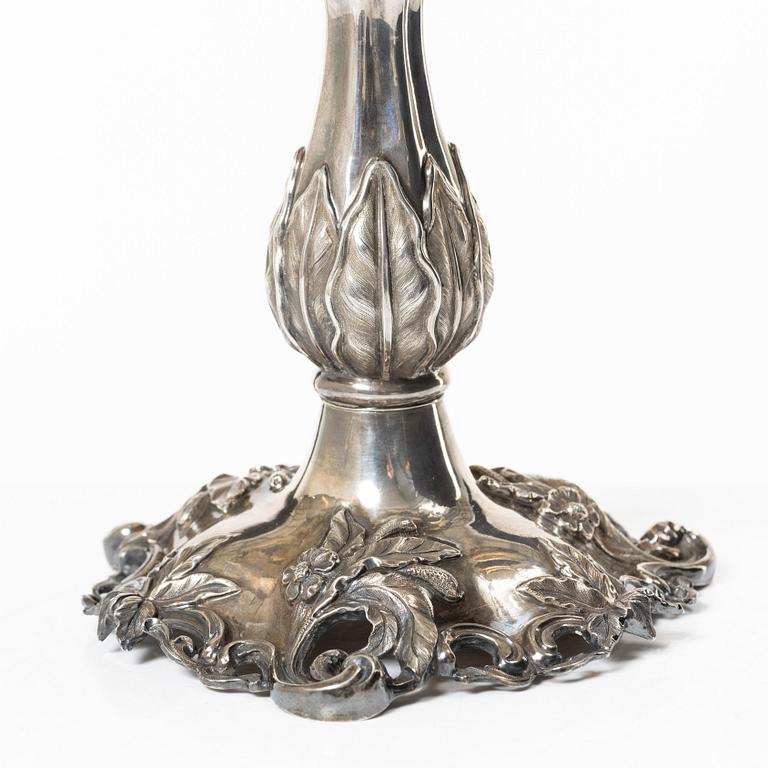 Gustaf Möllenborg, Feron, bowl on foot, silver, Stockholm, 1986.