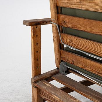 Elsa Stackelberg, a pair of garden armchairs with ottomans, Fri Form, Edsbruk, 1980s.
