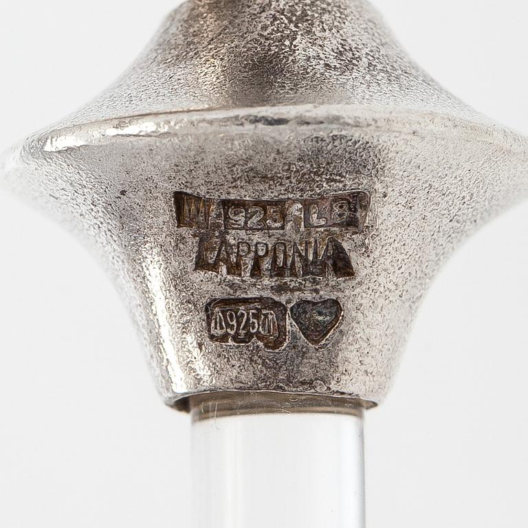 Björn Weckström, kaulakoru, "Destinina", hopeaa, akryylia.