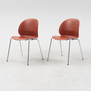 Nendo, a set of five model 'N02-10 Recycle chairs, Fritz Hansen, Denmark, 2020.
