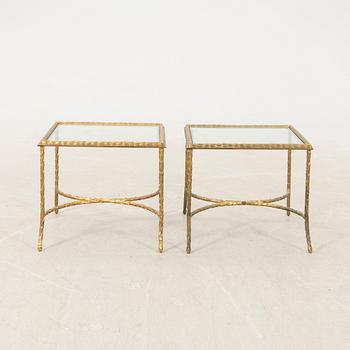 Side table, a pair, probably France, 1950s.