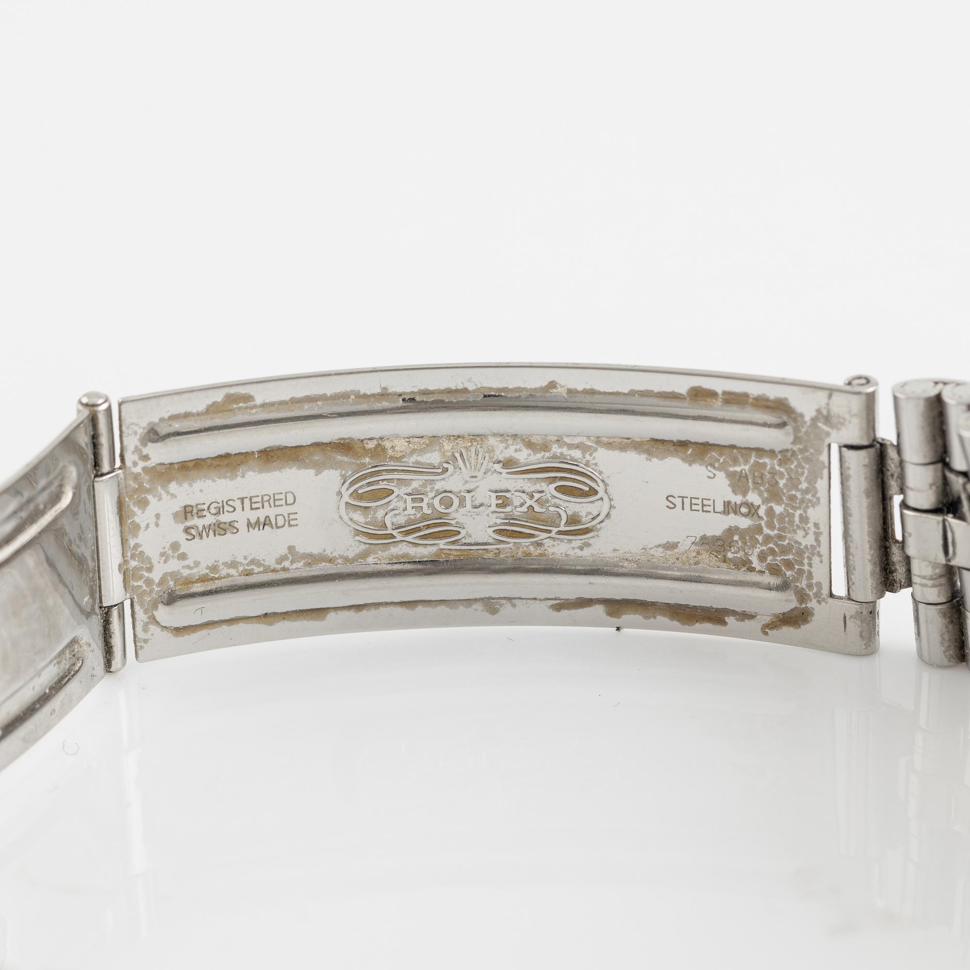Rolex, Oyster Perpetual, Datejust, "Wide Boy", wristwatch, 36 mm.