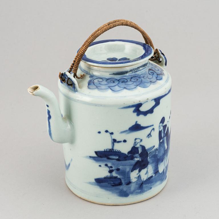 A group of blue and white porcelain, Qing dynasty, 18/19th Century.