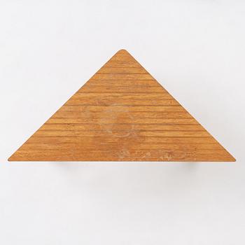 Carl-Axel Acking, a triangular low table, Nordiska Kompaniet, 1940-50s. Provenance Carl-Axel Acking.