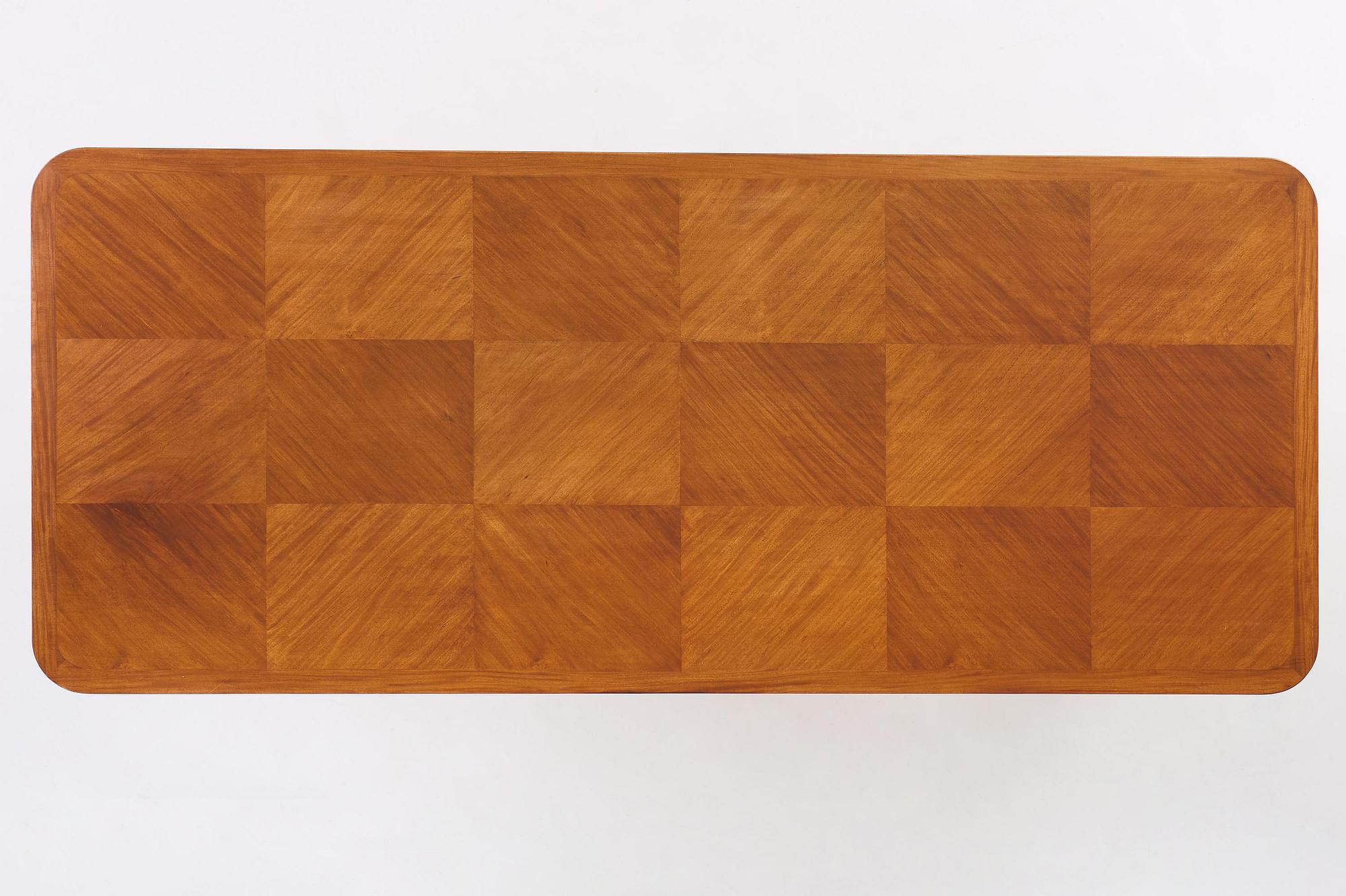 Oscar Nilsson, a mahogany desk, cabinetmaker Allan Lindgren, Stockholm, 1938.