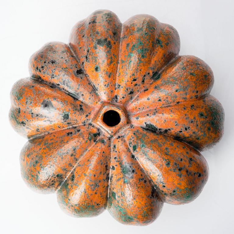 Hans Hedberg, a faience sculpture of a pumpkin, Biot, France.