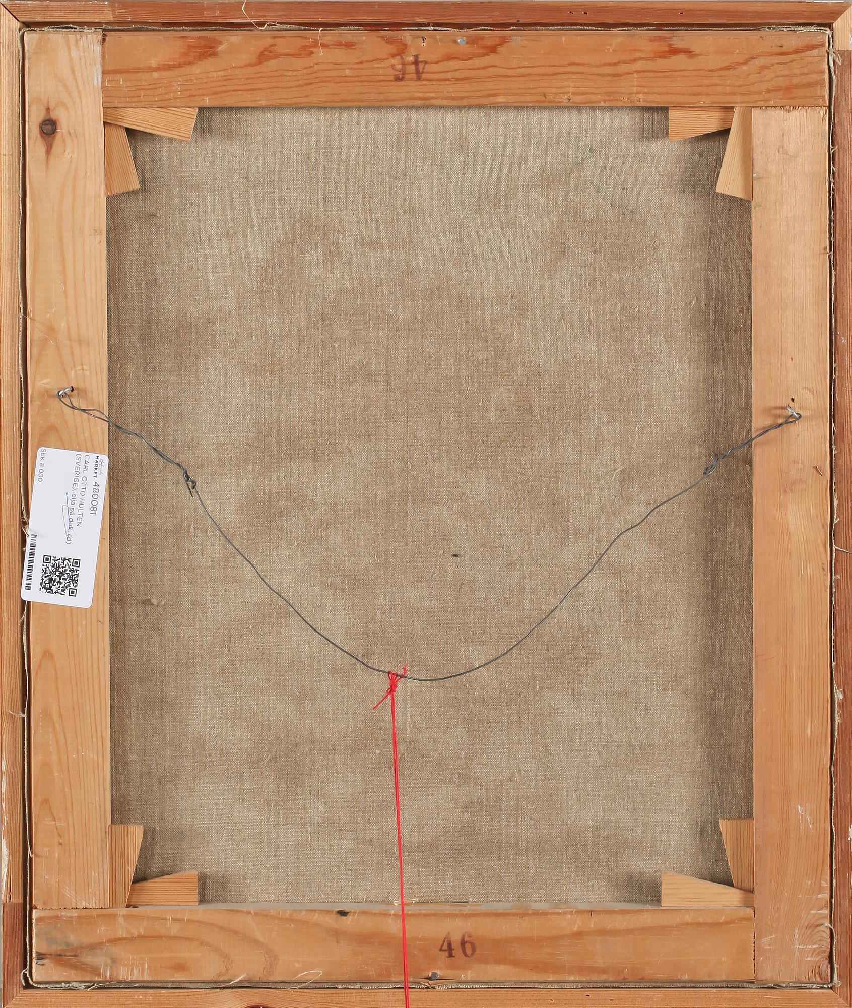 CARL OTTO HULTÉN, olja på duk, signerad och daterad -63.