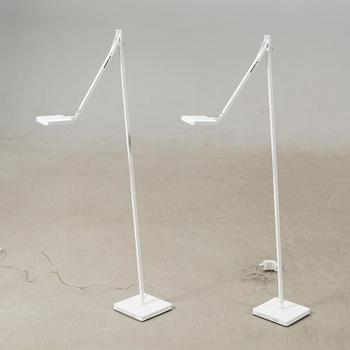 Antonio Citterio, a pair of floor lamps "Kelvin Base" for Flos, modern production.