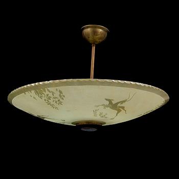 A 1930s ceiling light.