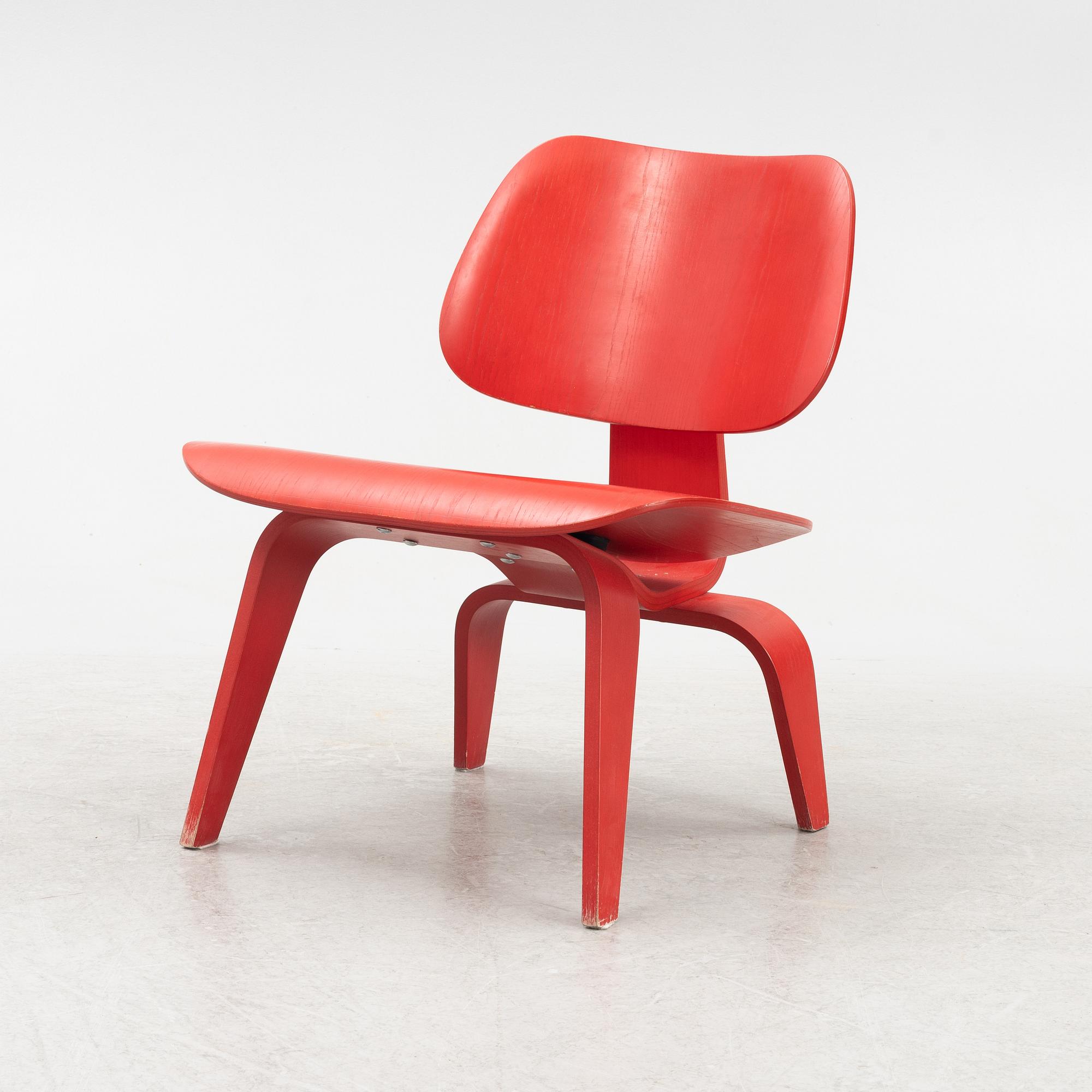 Charles & Ray Eames, a 'LCW' chair, Vitra, dated 2003.