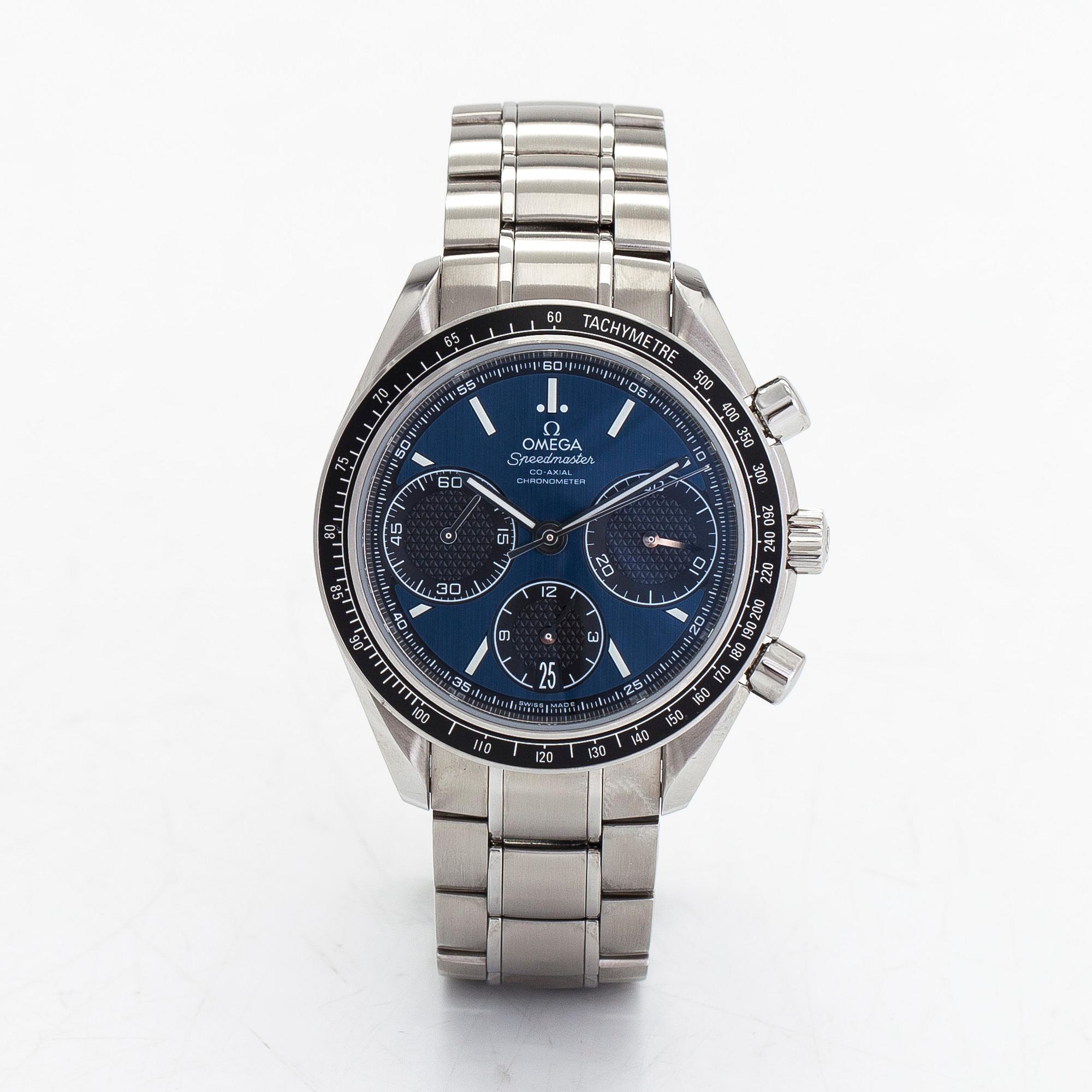 Omega Speedmaster Racing chronograph wristwatch 40 mm. Bukowskis