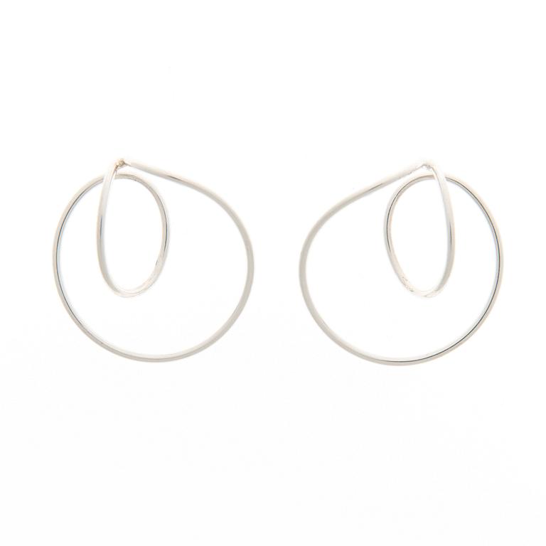 GEORG JENSEN, A PAIR OF EARRINGS, "Alliance", silver.