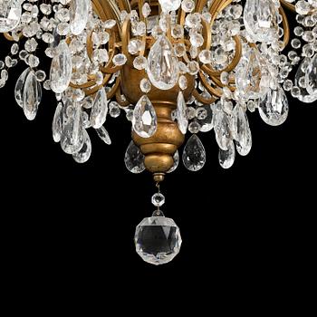 A chandelier, late 20th century.