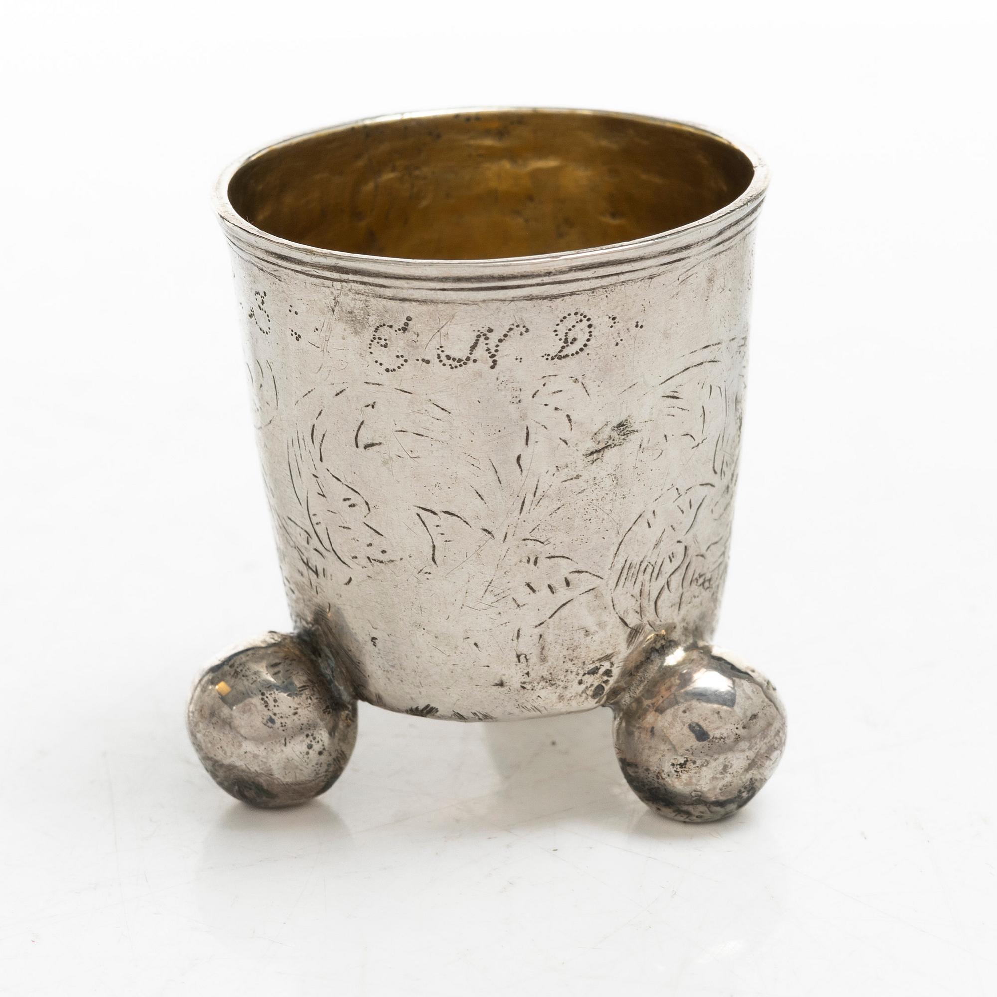 Georg Kruse, bägare, Vordingborg, Danmark 1755-92.