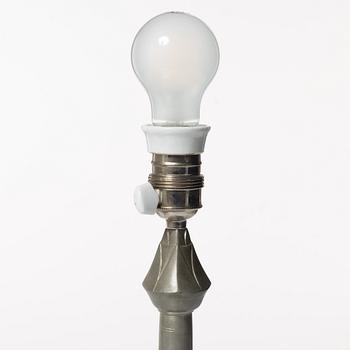 Astrid Aagesen, a pewter table lamp, Helsingborg, 1930s.