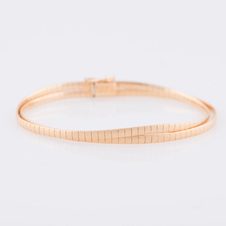 ARMBAND, 18K guld, Italien, vikt 13,8 g.