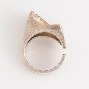 A Björn Weckström for Lapponia ring silver "Sagitta".