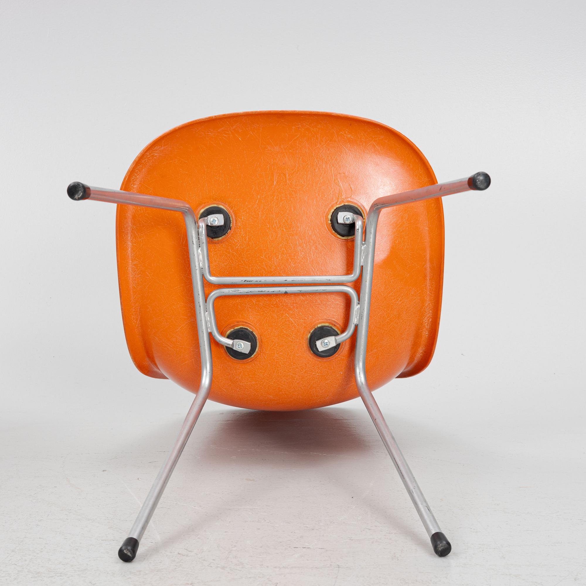 Charles & Ray Eames, chairs, 4 pieces, "DSW", Herman Miller, second half of the 20th century.