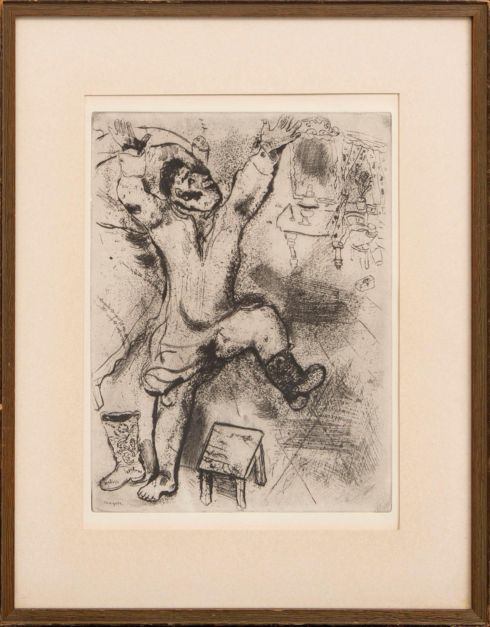 Marc Chagall, etching, signed in the print.