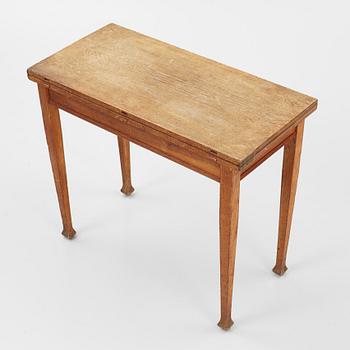 August Strindberg's games table, a Jugend oak games table, circa 1900.