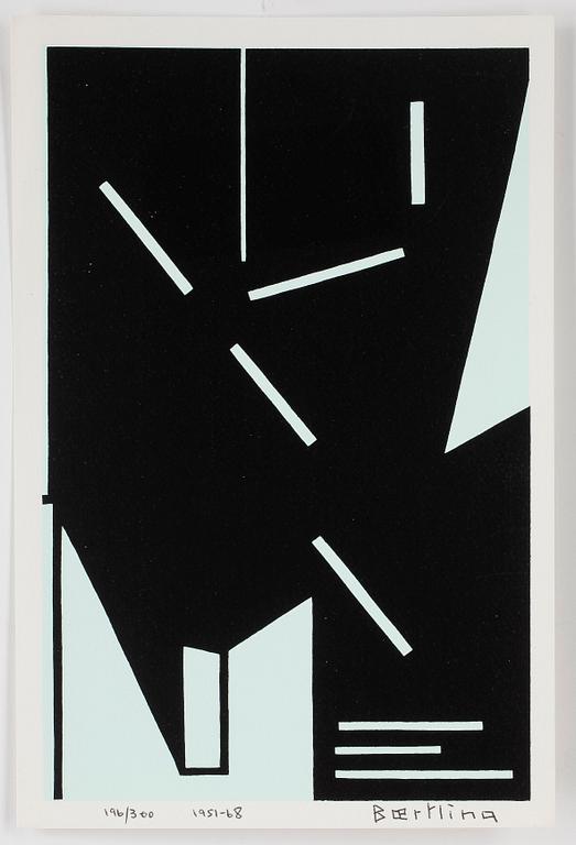 OLLE BAERTLING, färgserigrafi, 1951-68, signerad och numrerad 196/300.