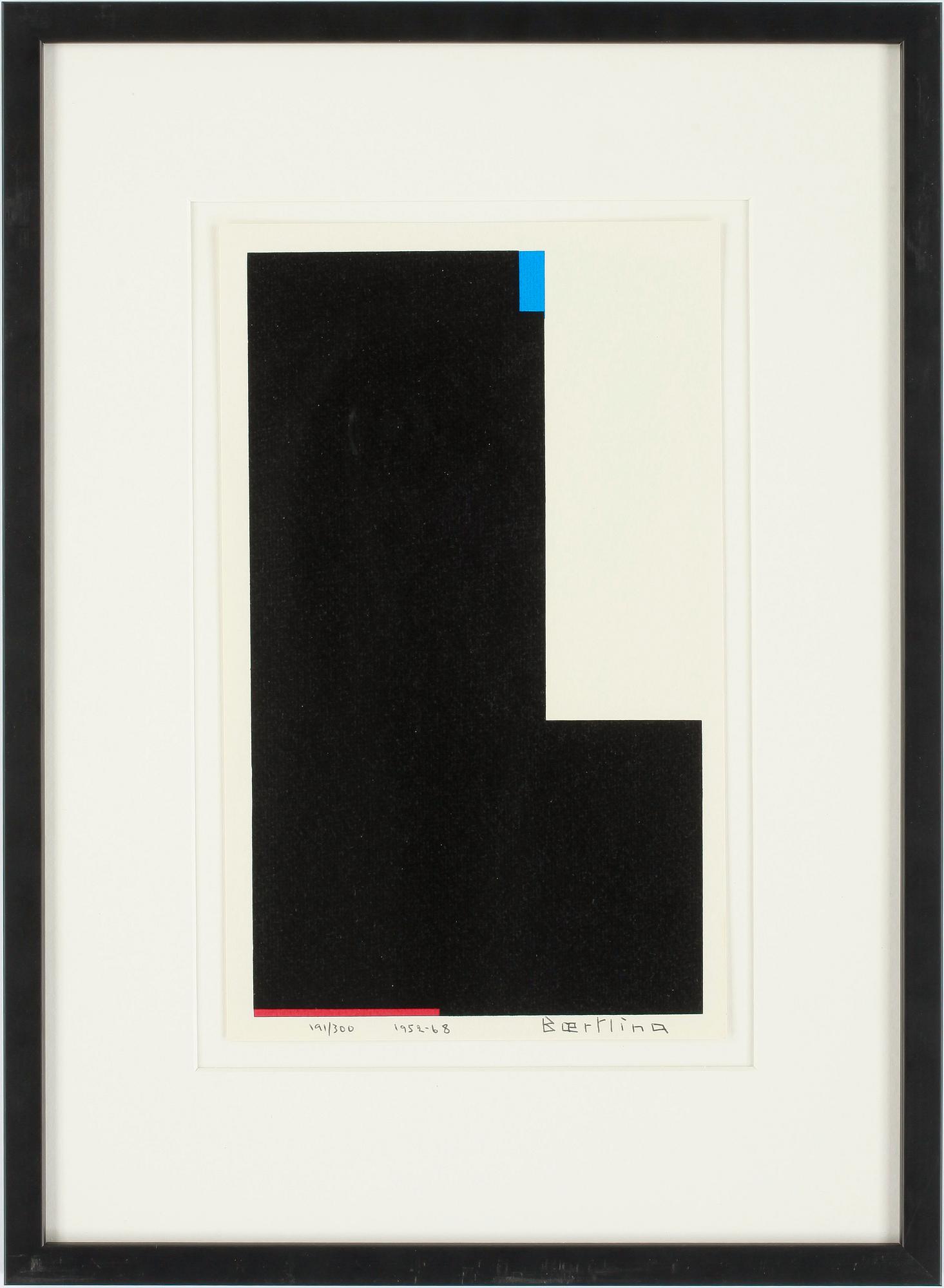OLLE BAERTLING, färgserigrafi. Signerad och daterad 1952-68. Numrerad 191/300.
