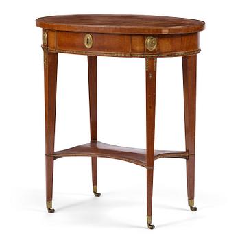 31. A late Gustavian mahogany table attributed to J. M. Beurling (master 1777-1803).