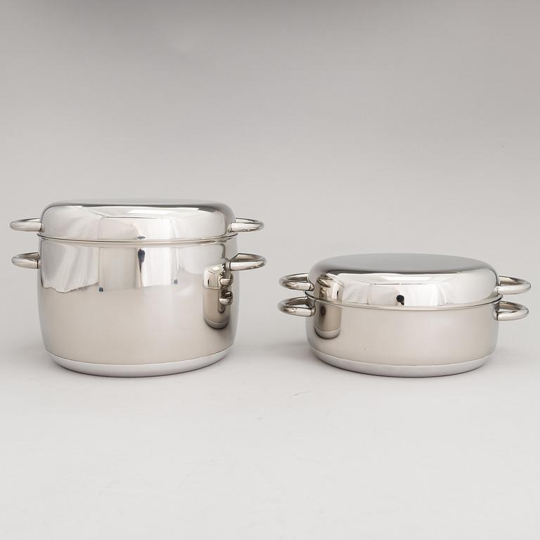 TIMO SARPANEVA, 7-piece stainless steel serving dishes for Opa Ltd.