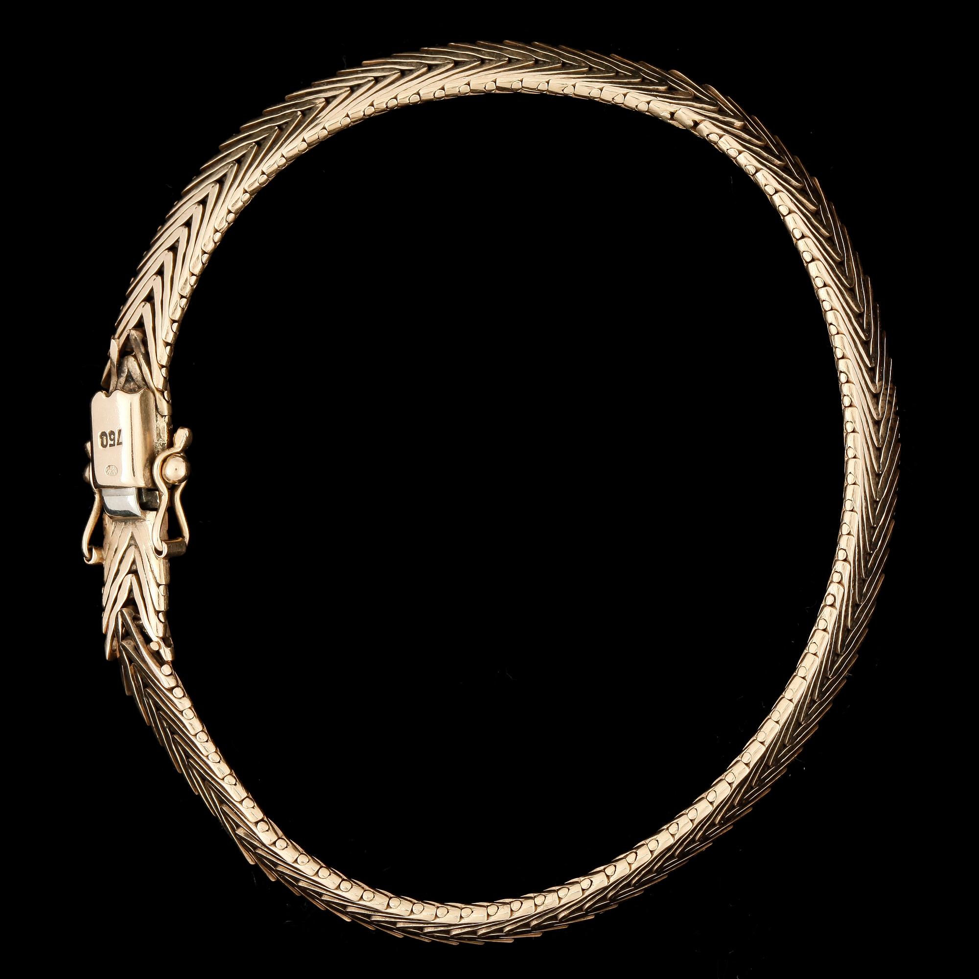 ARMLÄNK, 18 k guld. Vikt 18 g.