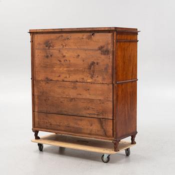 A mahogany Empire secretaire by A. Lindgren (master 1811-1829).