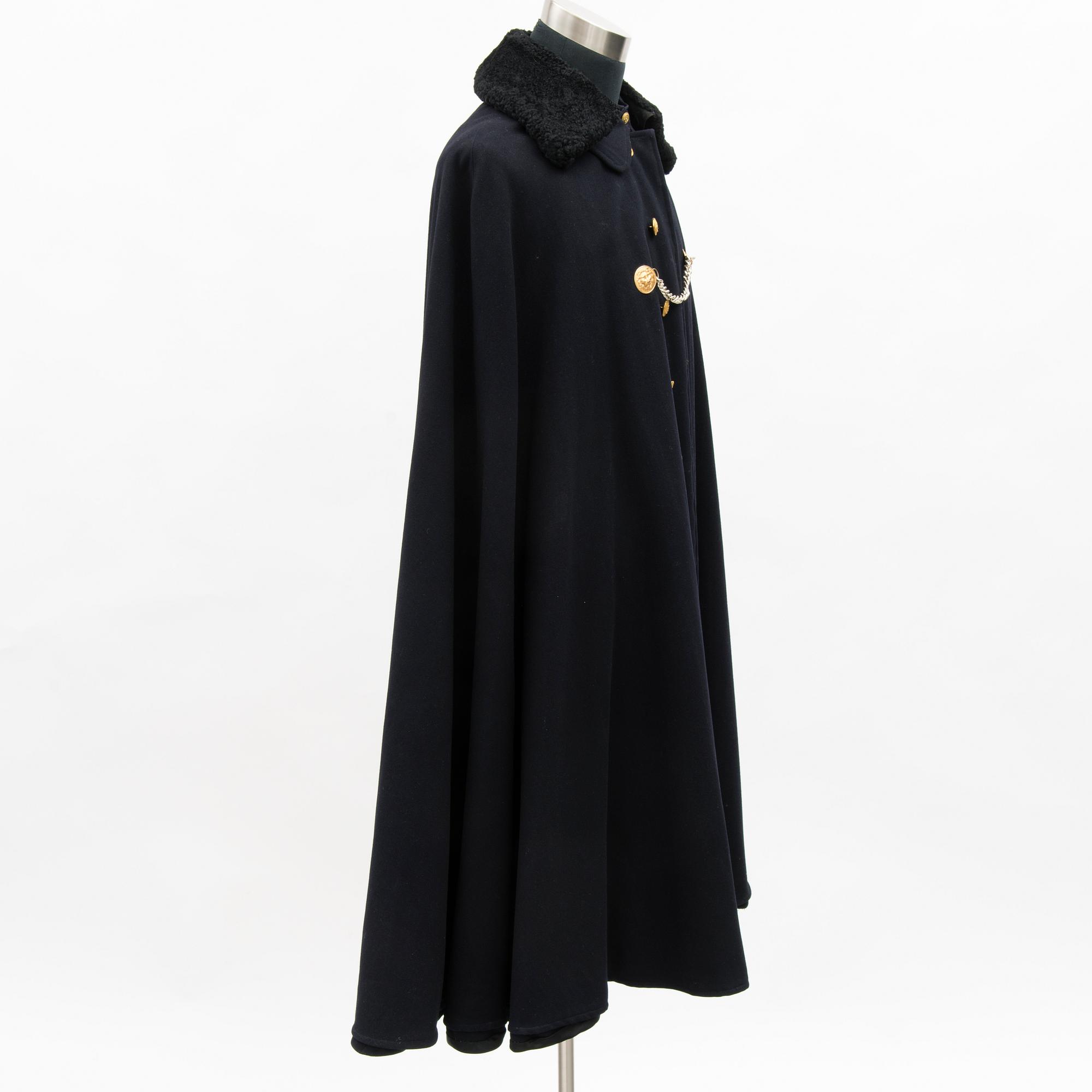 A Finnish naval officer's mess uniform and cape, second half of 20th Century.