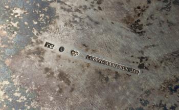 DRYCKESKANNA, silver, Ludvig Axelson Jr, Stockholm, 1897. Vikt: 1362 gram.