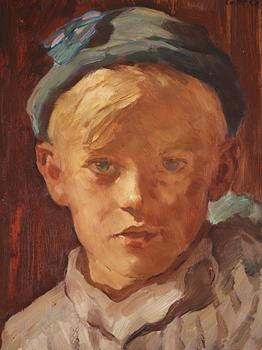 Lotte Laserstein, Portrait of a boy.