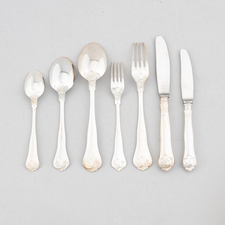 A 78-piece silver cutlery service, Cohr, Denmark.