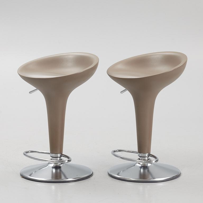 Stefano Giovannoni, a pair of 'Bombo' bar stools, Magis, Italy.