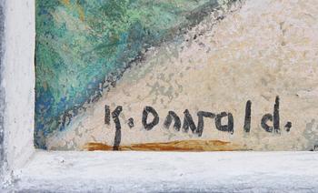 OKÄND KONSTNÄR, blandteknik, sign Oswald?.