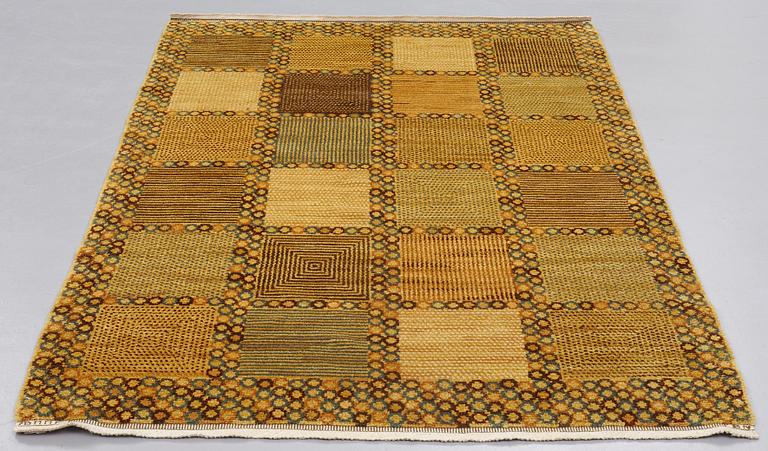 Barbro Nilsson, A CARPET, "Gulingen", knotted pile, ca 219,5 x 145 cm, signed AB MMF BN.