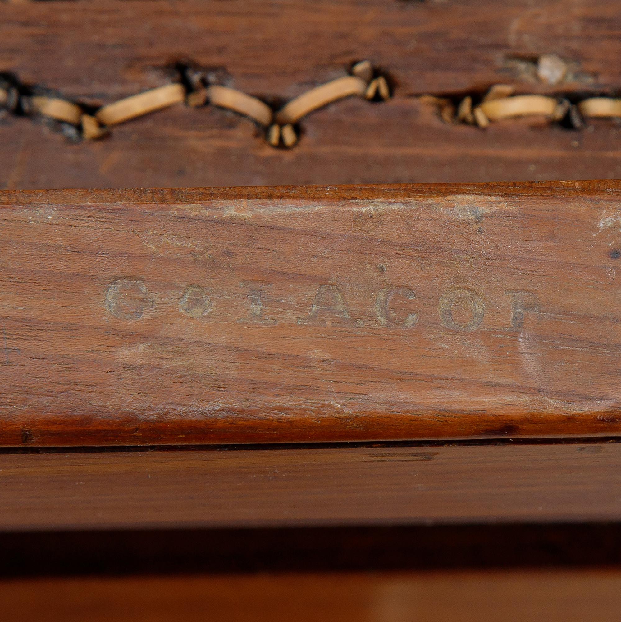 A set of four mahogany chairs, by Georges Jacob (Paris 1739-1814).