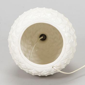 A stone ware table lamp , late 20th century.