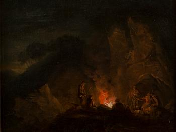 ALEXANDER LAURÉUS, BY THE CAMPFIRE.