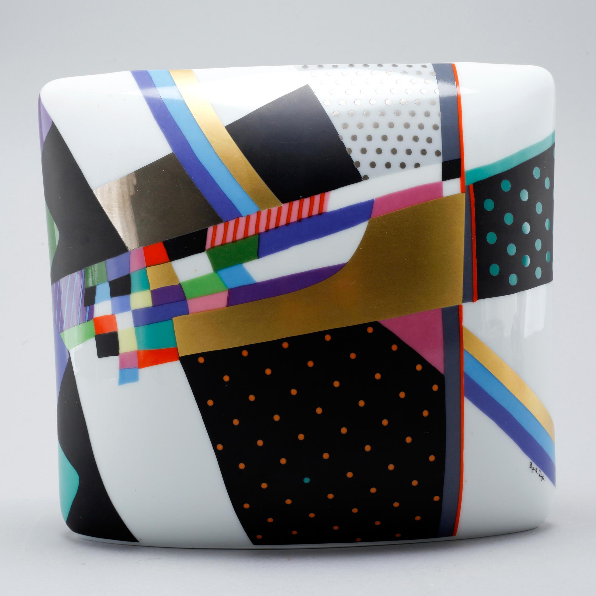 A 1980/90s porcelain items by Brigitte Doege for Rosenthal.